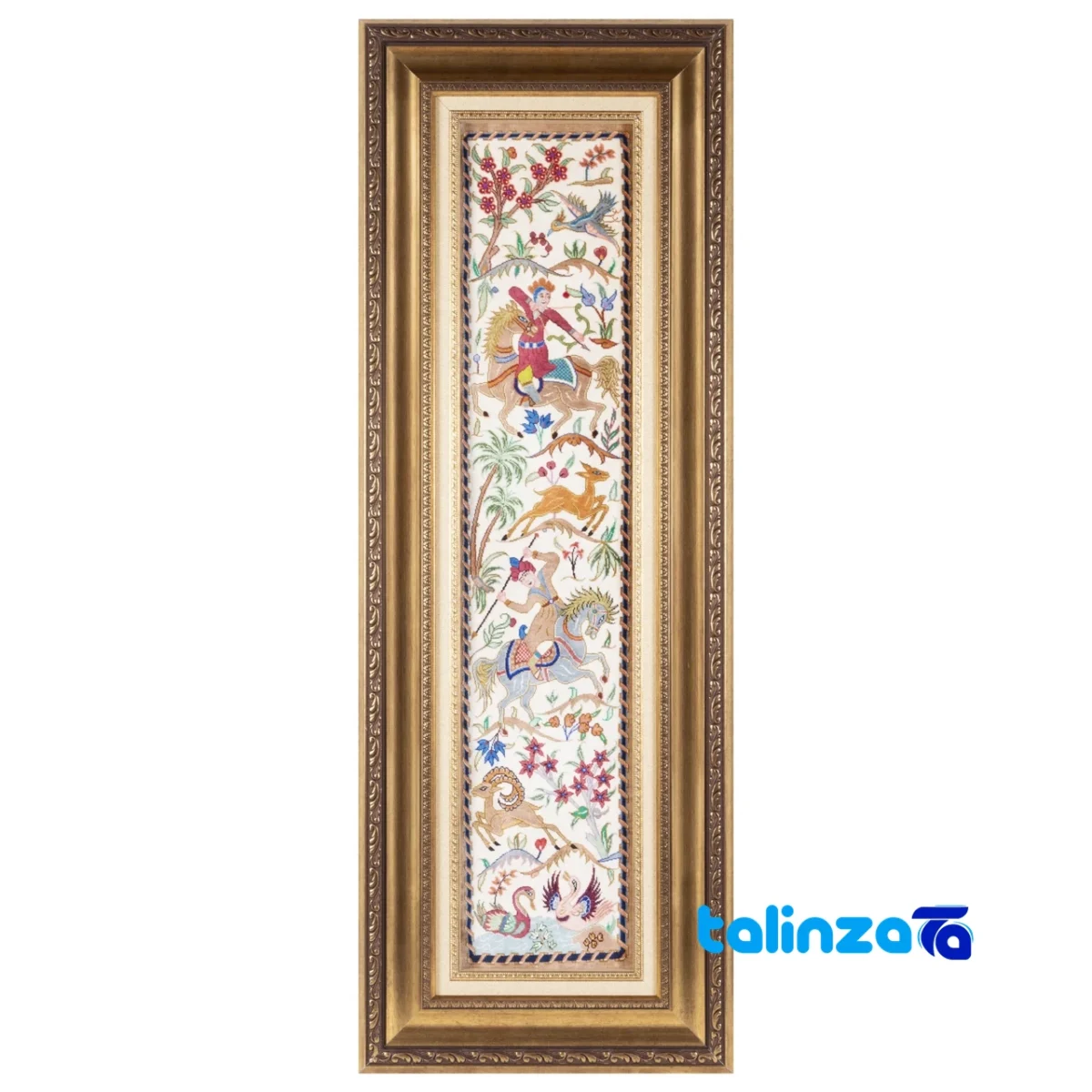 Handwoven Carpet Wall Art - Top view pattern and color tone