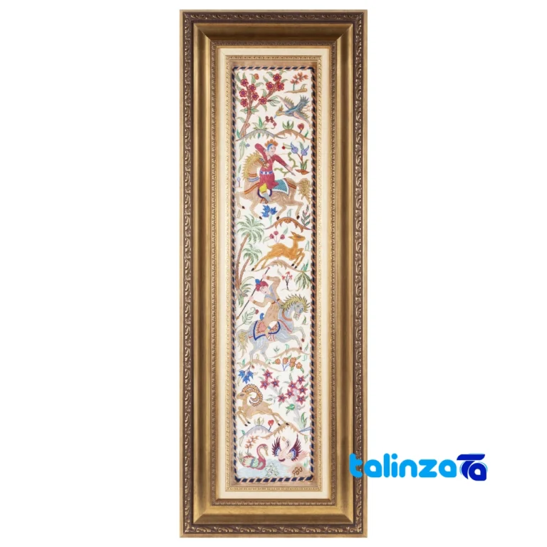 Handwoven Carpet Wall Art - Top view pattern and color tone