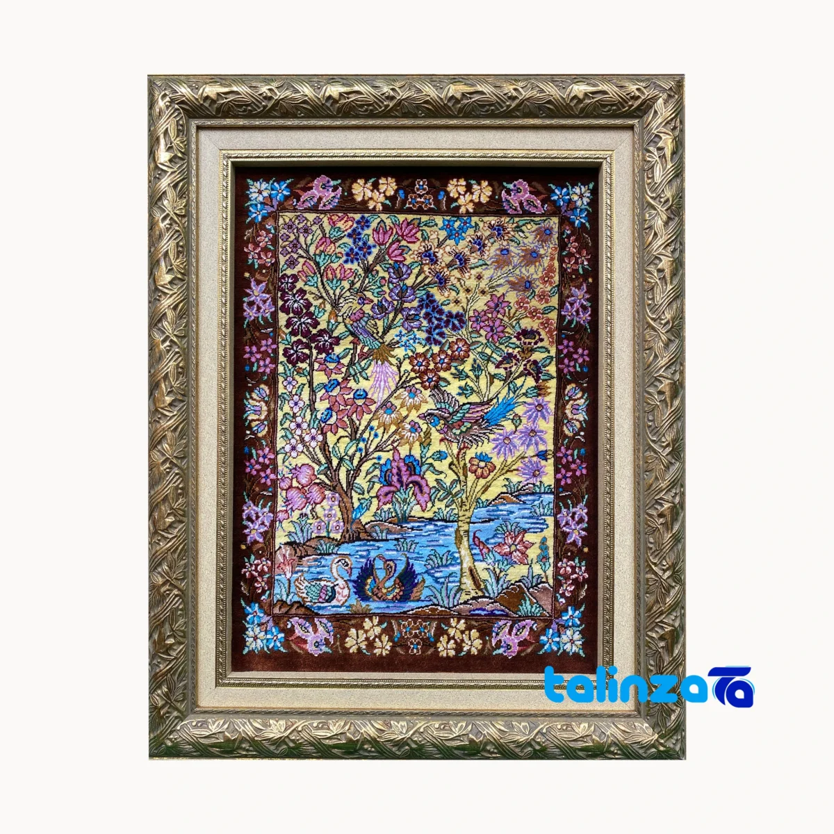 handwoven tapestry - Top view pattern and color tone