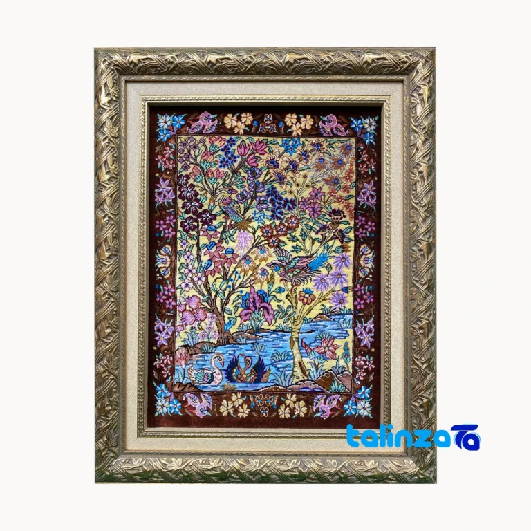 handwoven tapestry - Top view pattern and color tone