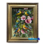 Handmade Carpet Wall Art - Top view pattern and color tone