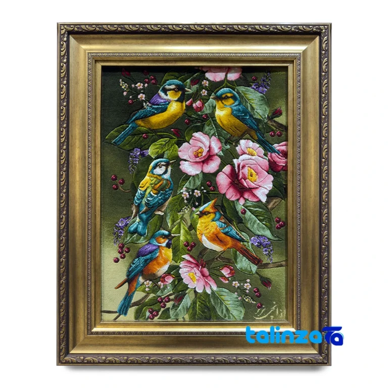 Handmade Carpet Wall Art - Top view pattern and color tone