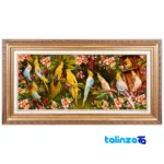 Handwoven Carpet Wall Art - Top view pattern and color tone