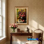 handwoven tapestry - Top view pattern and color tone
