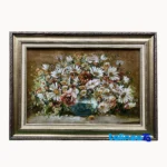 Handmade Flower Tapestry - Front view design and key details