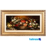 handwoven carpet wall art - Top view pattern and color tone