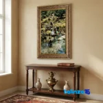 Handmade Carpet Wall Art - Top view pattern and color tone