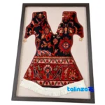 handwoven carpet - Top view pattern and color tone