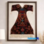 handwoven tapestry - Front view design and key details