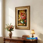 handwoven tapestry - Top view pattern and color tone