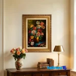 handwoven tapestry - Front view design and key details