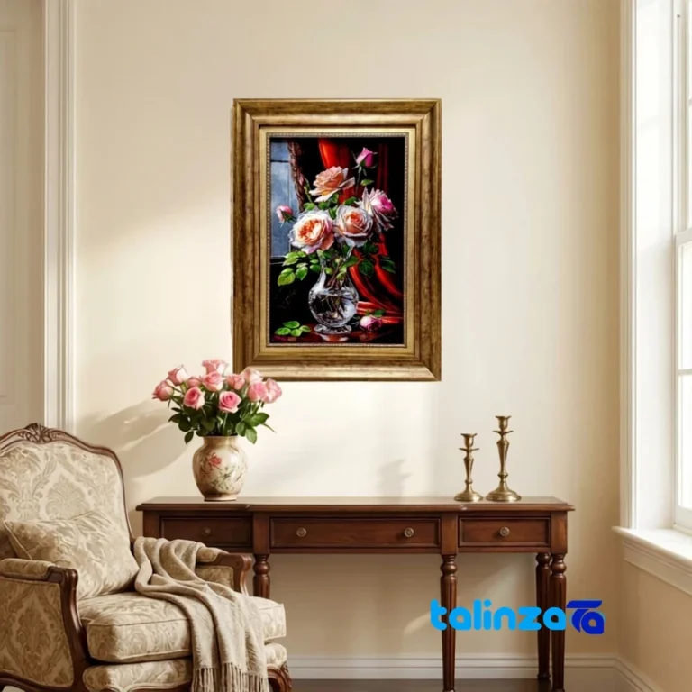 Handmade Carpet Wall Art - Top view pattern and color tone