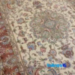 Detail view of Reza Handwoven Rug Turkmen Design Aliya pile texture close-up