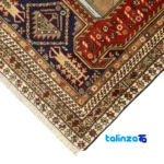 Persian Handwoven Rug Set - Traditional Design - Weave close-up showing material and craftsmanship