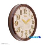 Wilder Quartz Wall Clock Model 646 - Profile angle showing thickness and build