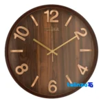 Welder Wall Clock A-605 Stylish Design Quartz - Profile angle showing thickness and build