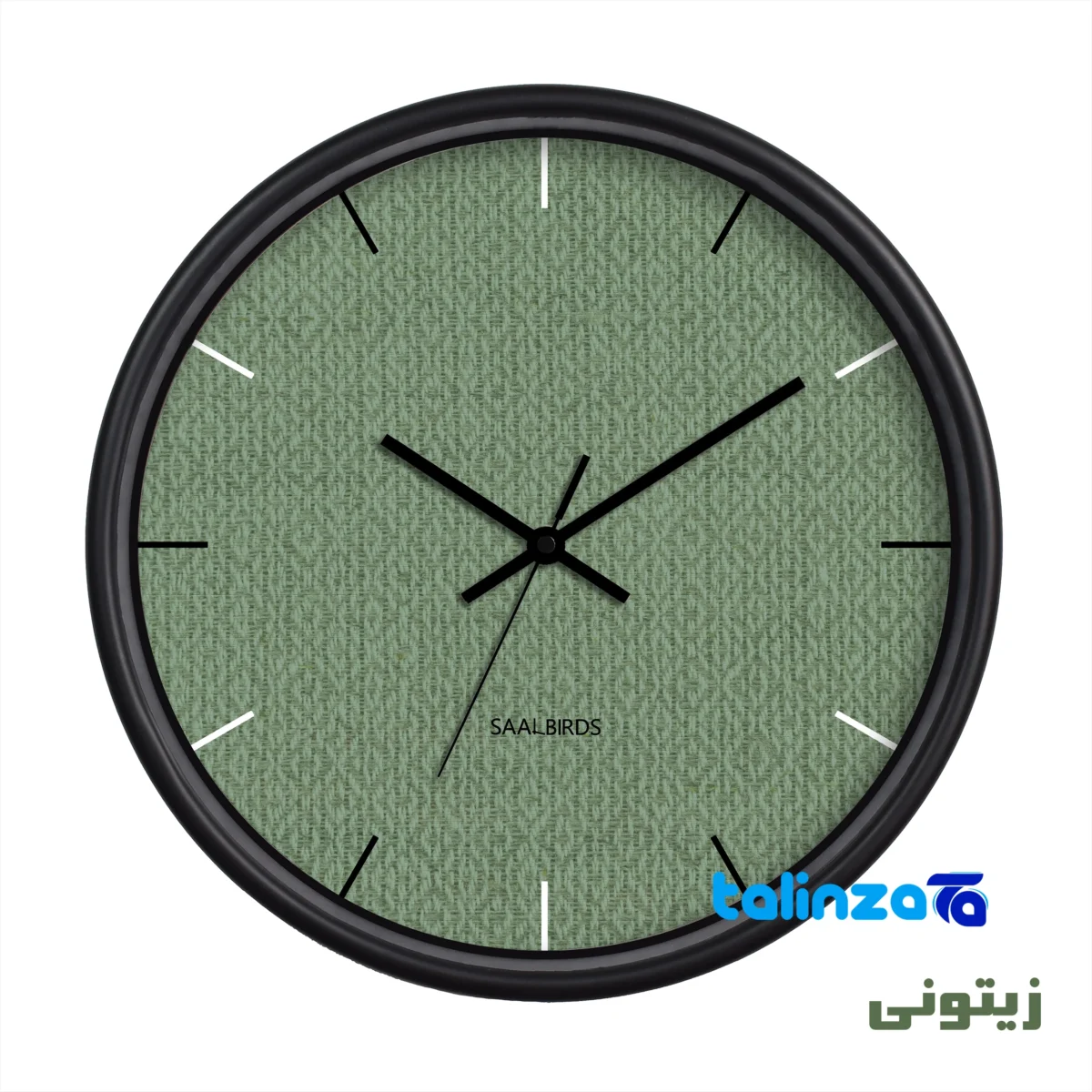 Sal Birds Wall Clock CW-624 Elegant Design frame depth and profile (Side view)