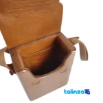Saya Handmade Leather Bag - Packaging view showing label and