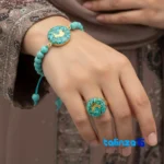 Altin Honar Handmade Jewelry Set - Bird Design - Packaging view showing label and