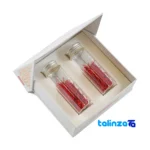Novin Saffron Premium Pack of Two Sachet - Close-up showing strand quality