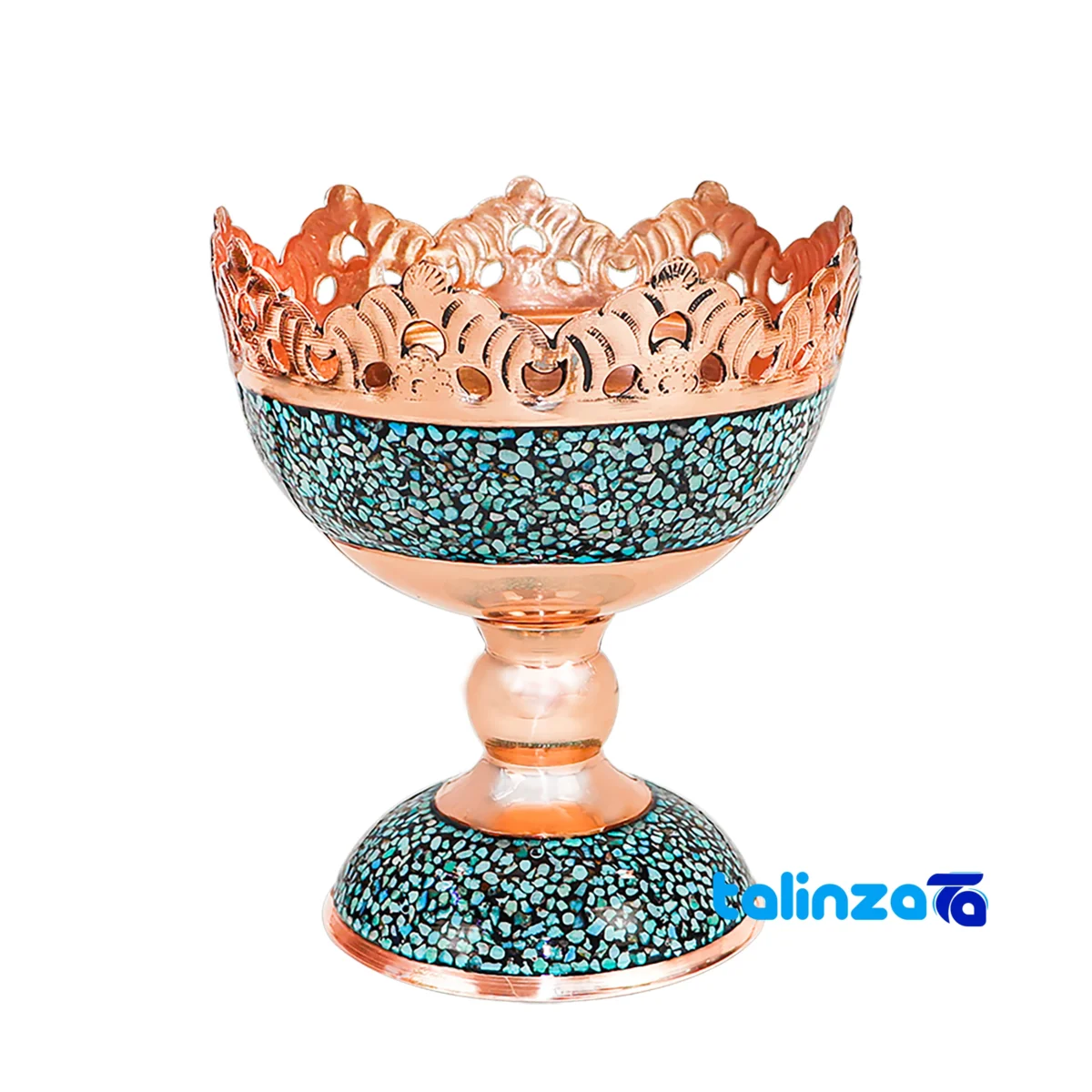 Packaging view of Crowned Turquoise Haftsin Decorative Set 301211 86 x 10 label and