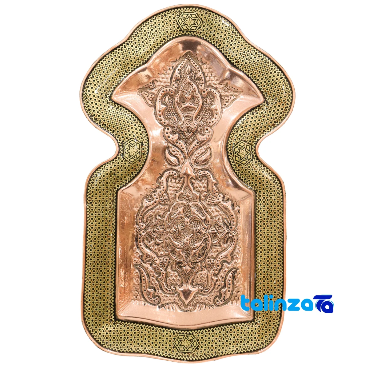 Packaging view of Khatamkari Samovar Set Tabletop 35 x 21 label and