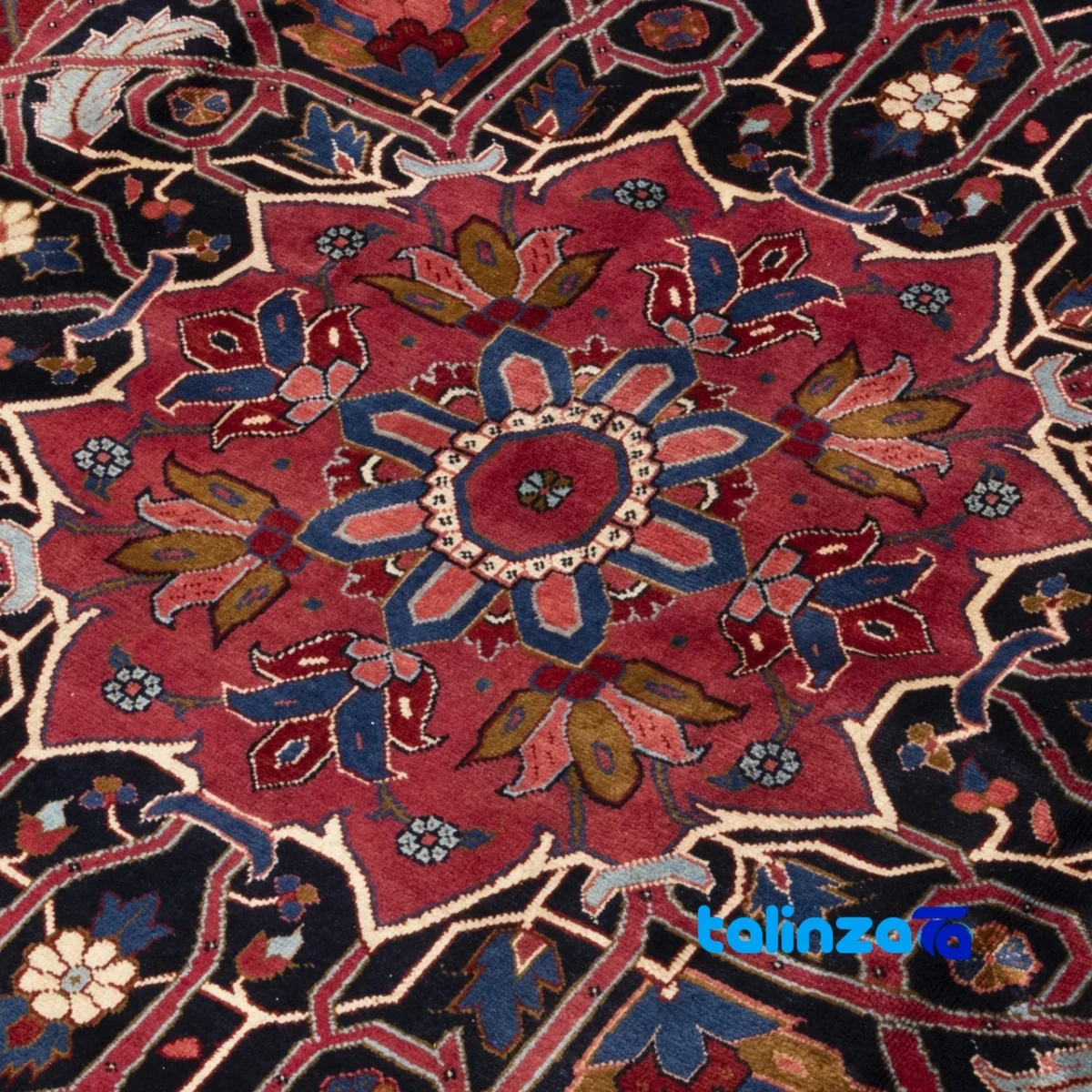 C Persia Handwoven Rug Luxurious Design material and craftsmanship (Weave close-up)