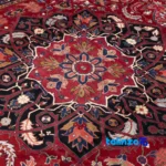 C Persia Handwoven Carpet Luxurious Design pile texture close-up (Detail view)