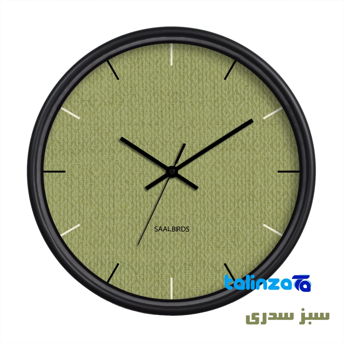 Detail view of Sal Birds Wall Clock CW-624 Elegant Design movement and rear mount