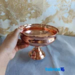 Detail view of ZH269.1 Copper Candy Dish Elegant Design finish and material