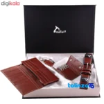 Seal view of Baraz Leather Gift Set for Men packaging security