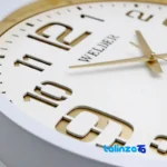 Wilder Wall Clock Model 607 Stylish Design movement and rear mount (Detail view)