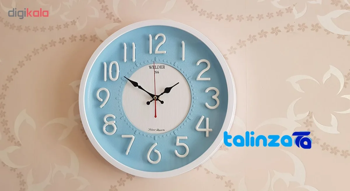 Side view of Waldor Wall Clock N6 Elegant Design 37. frame depth and profile