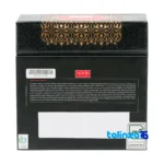 Side view of Novin Saffron Powder Premium Quality Packet box profile and sealing