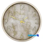 In-room view of Wilder Quartz Wall Clock Model 404 styling and size reference
