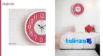 Waldor Wall Clock N6 Elegant Design 37. - Mounting detail showing back panel and hook