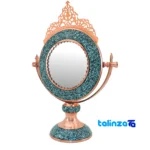 Front view of Crowned Turquoise Haftsin Decorative Set 301211 86 x 10 design and key details