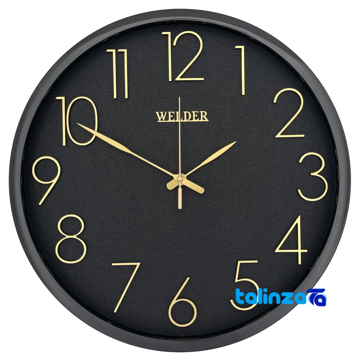 Wilder Quartz Wall Clock Model 404 dial layout and markers (Front view)