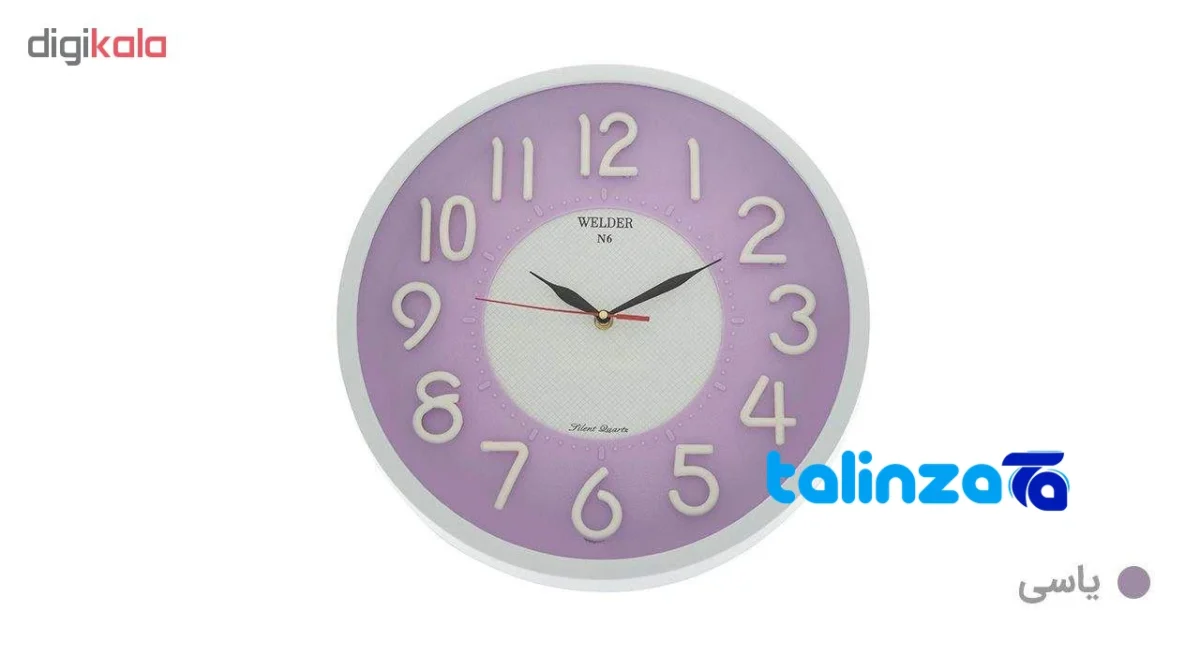 Waldor Wall Clock N6 Stylish Design - Detail view showing movement and rear mount