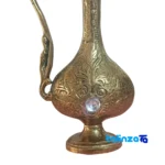 H-1318 Brass Rose Water Sprinkler with Handle - Front view showing design and key details