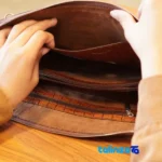 Handmade Leather Bag LM332 Unique Design - Front view showing and key details