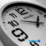 Wilder Wall Clock Model 607 Stylish Design - Profile angle showing thickness and build