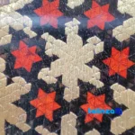 Close-up view of Fakher Handmade Marquetry Chessboard Artistic HQ50 RT fabric texture and stitching