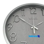 Detail view of Wilder Quartz Wall Clock Model 404 movement and rear mount