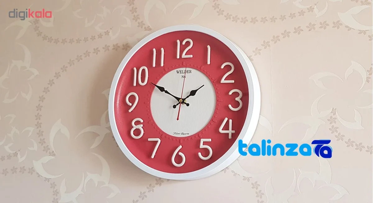 Waldor Wall Clock N6 Elegant Design 37. frame depth and profile (Side view)