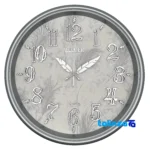Wilder Quartz Wall Clock Model 646 styling and size reference (In-room view)