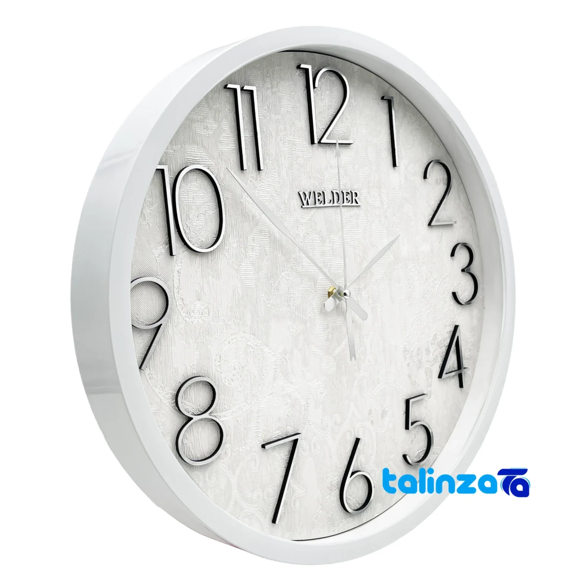 In-room view of Wilder Quartz Wall Clock Model 404 styling and size reference