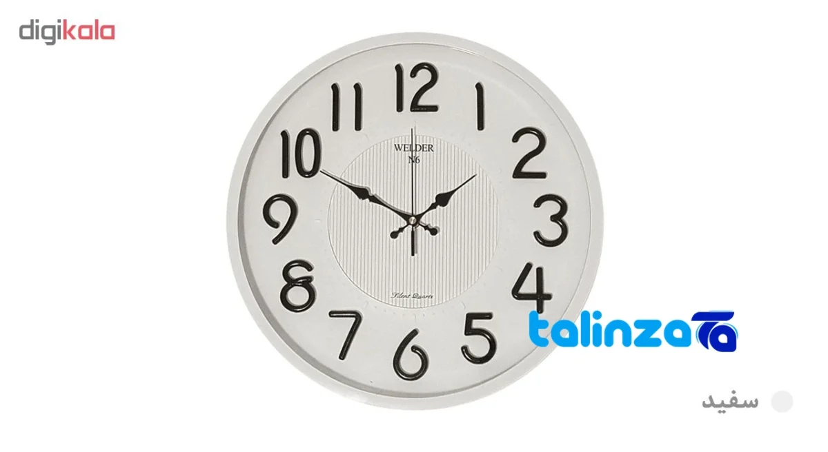 Profile angle of Waldor Wall Clock N6 Stylish Design thickness and build