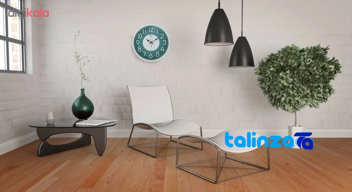 Waldor Wall Clock N6 Elegant Design 37. - Lifestyle shot showing room decoration context