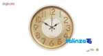 Waldor Wall Clock N6 Stylish Design - Mounting detail showing back panel and hook